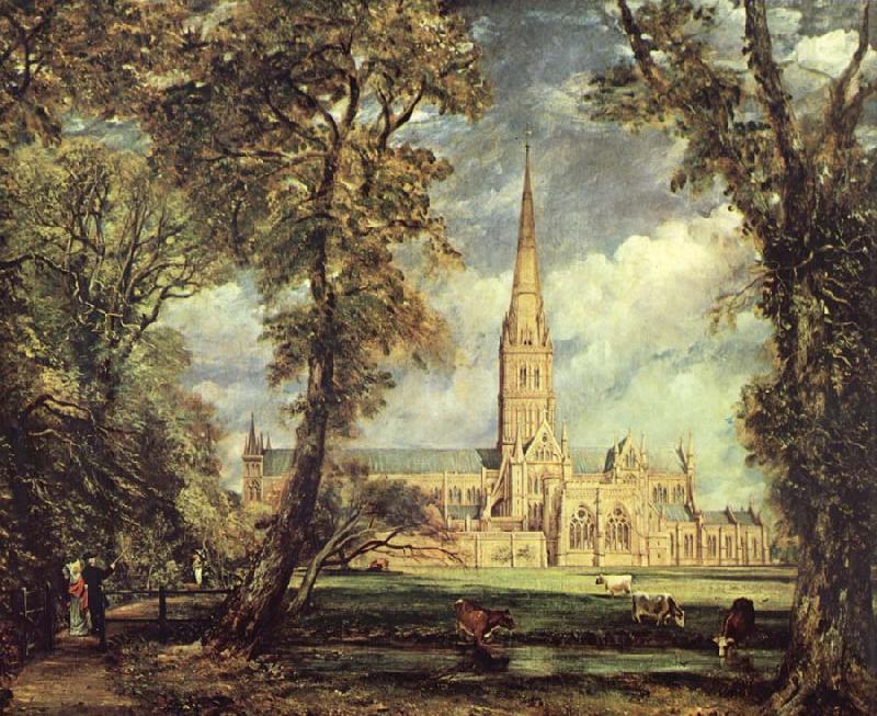 John Constable Sailsbury Cathedral From the Bishop-s Garden France oil painting art